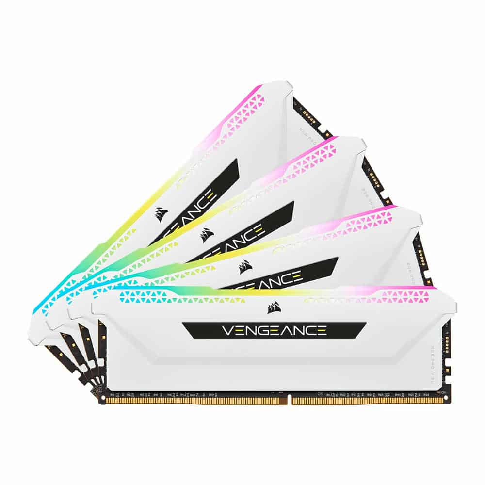 (image for) Corsair Vengeance RGB PRO SL White 32GB 3200MHz DDR4 Memory Kit
